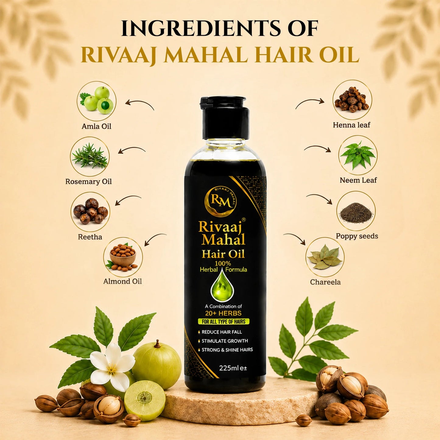 Buy 1 Get 1 Free Rivaaj  Hair Oil